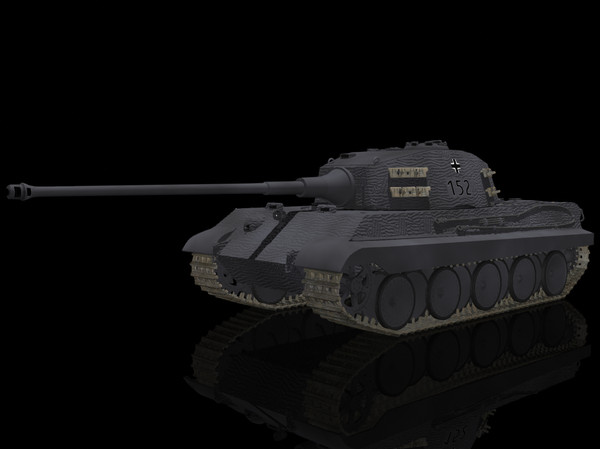 lightwave king tiger tank pzkpfw - PzKpfw VIB TigerII by jhthomas512